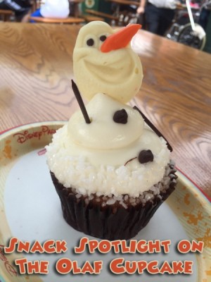 Snack Spotlight on the Olaf Cupcake