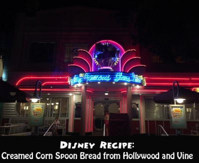 Disney Recipe for Creamed Corn Spoon Bread