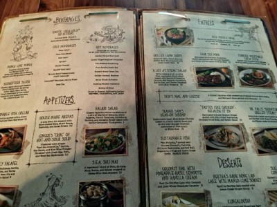 Skipper Canteen menu