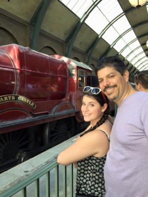 Waiting to board Hogwarts Express