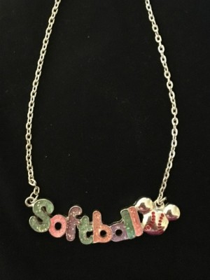 softball necklace