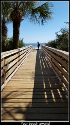 Boardwalk to beach