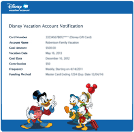 Disney Vacation Account