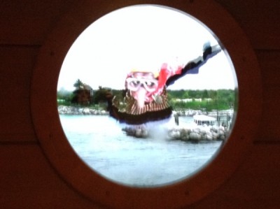 DCL porthole with Gonzo