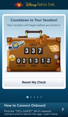 Disney Cruise Line App Countdown