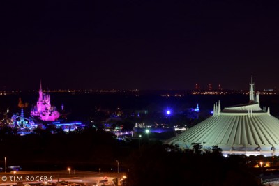 Magic Kingdom from the Top of the World Lounge