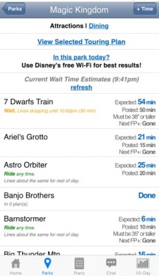 Lines App MK Wait Times