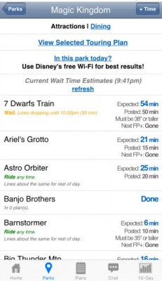 Lines App MK Wait Times