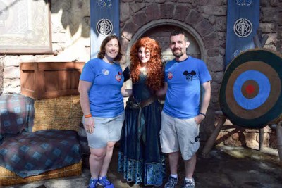 Visiting Merida inthe Magic Kingdom