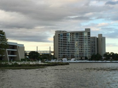 pros and cons of Disney resorts The backside of Bay Lake Tower