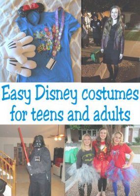 Easy Disney costumes for Teens and Adults