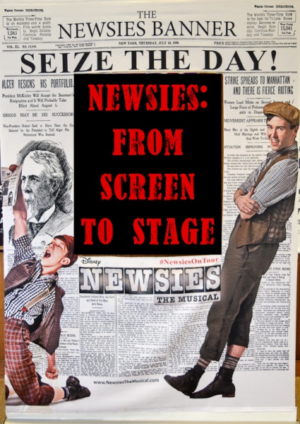 Newsies Tour Newsprint