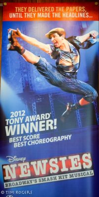 Newsies Banner with Dancer