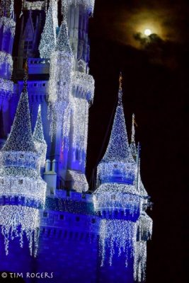 Christmas Castle with Moon