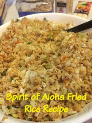 Walt Disney World recipe for Spirit of Aloha Fried Rice