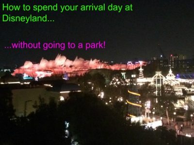 Arrival Day at Disneyland Tips