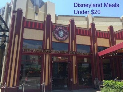 Disneyland meals Under $20