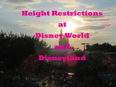 Walt Disney World and Disneyland height restrictions