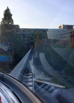 Ride up front on the monorail at Disneyland