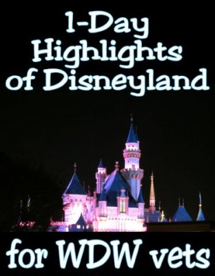 One-day highlights of Disneyland for Walt Disney World veterans