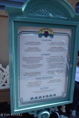 Menu for Cafe Orleans