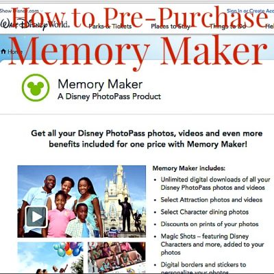 How to Pre-Purchase Memory Maker