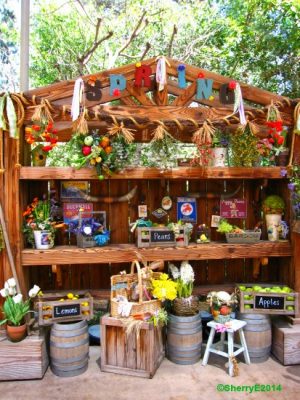 Springtime Roundup Display Shelf