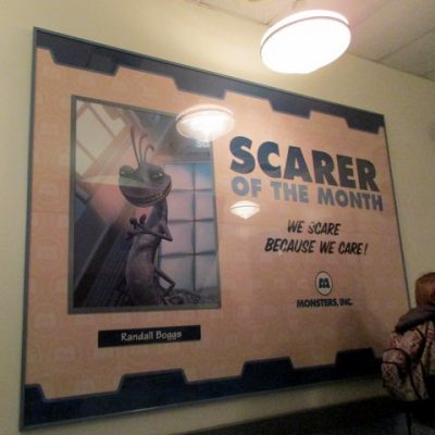 Great Details in the Monsters, Inc. Queue