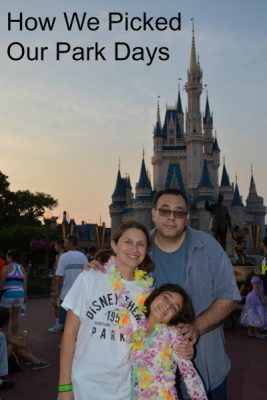 How We Picked Our Walt Disney World Park Days