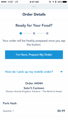 Mobile Ordering Step 8