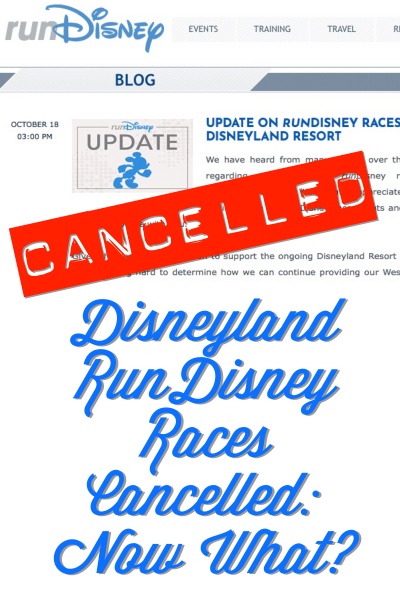 Disneyland Races Cancelled