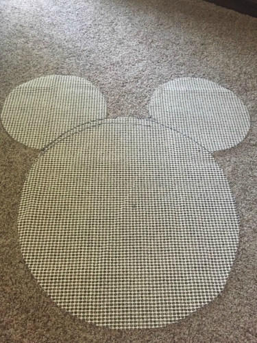 Mickey head rug