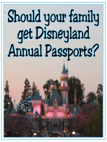 Family Disneyland annual passports