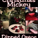 Christmas Mickey dipped Oreos