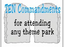 Ten theme park commandments