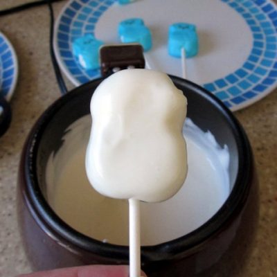 Olaf snowman lollipops