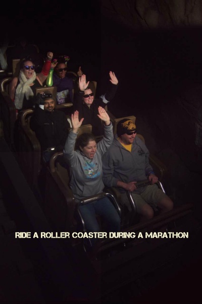 Ride Expedition Everest during the race