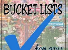 Disney bucket lists