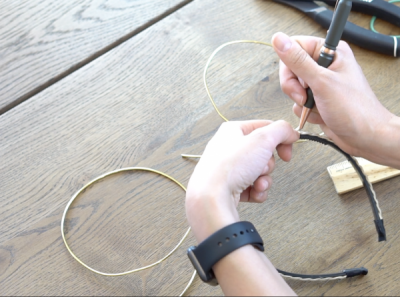 DIY Mickey Wire Ears Headband Marking