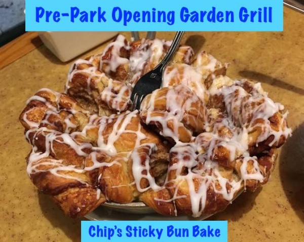 Pre-Park Opening Garden Grill breakfast