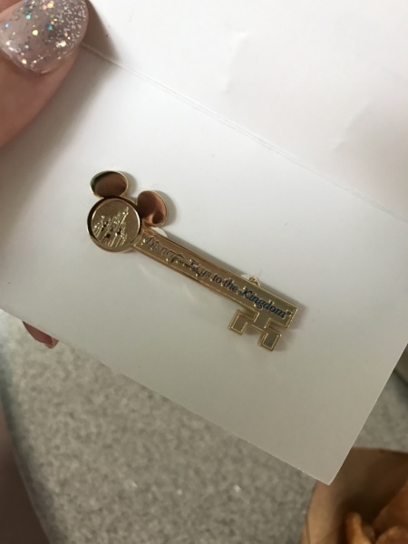 Keys to the Kingdom Tour Pin received after completing the tour