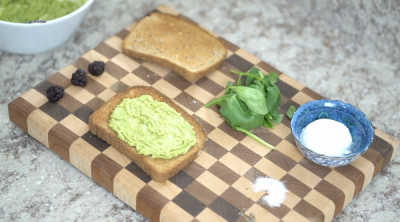 Toy Story Alien Avocado Toast Face