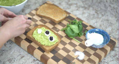 Toy Story Alien Avocado Toast Eye Balls