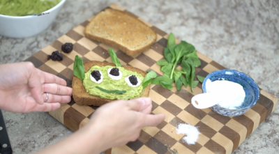 Toy Story Alien Avocado Toast Yum!