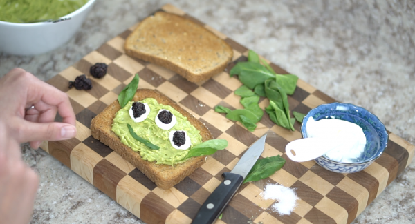 Toy Story Alien Avocado Toast