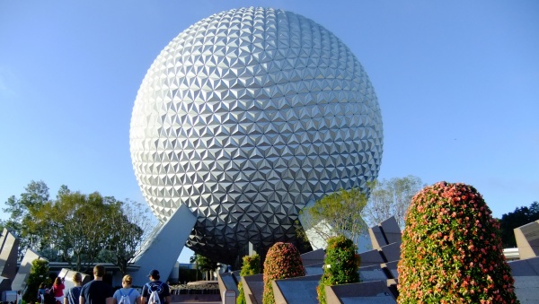 Nearly empty Epcot walk