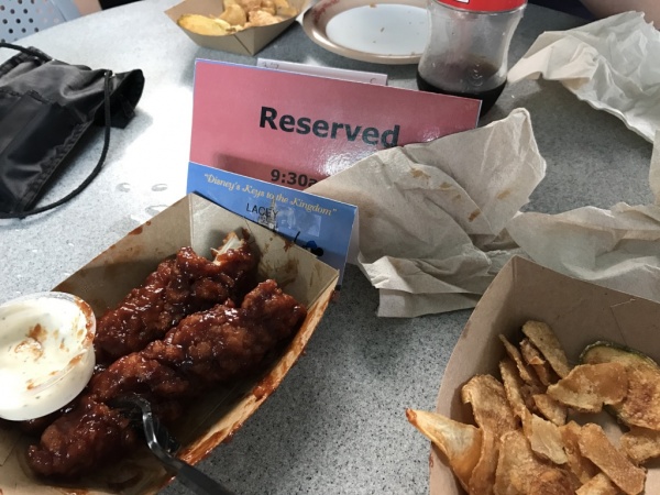 Buffalo Chicken Tenders and Chips at Tomorrowland Terrace