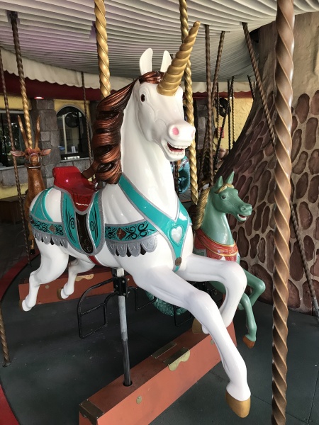 popular unicorn on the enchanted carousel