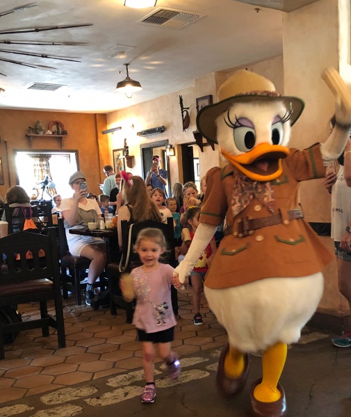 Daisy leading the Children's Parade at Tusker House