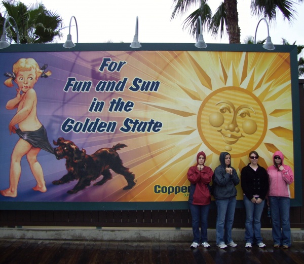 Rainy day at Disneyland Resort